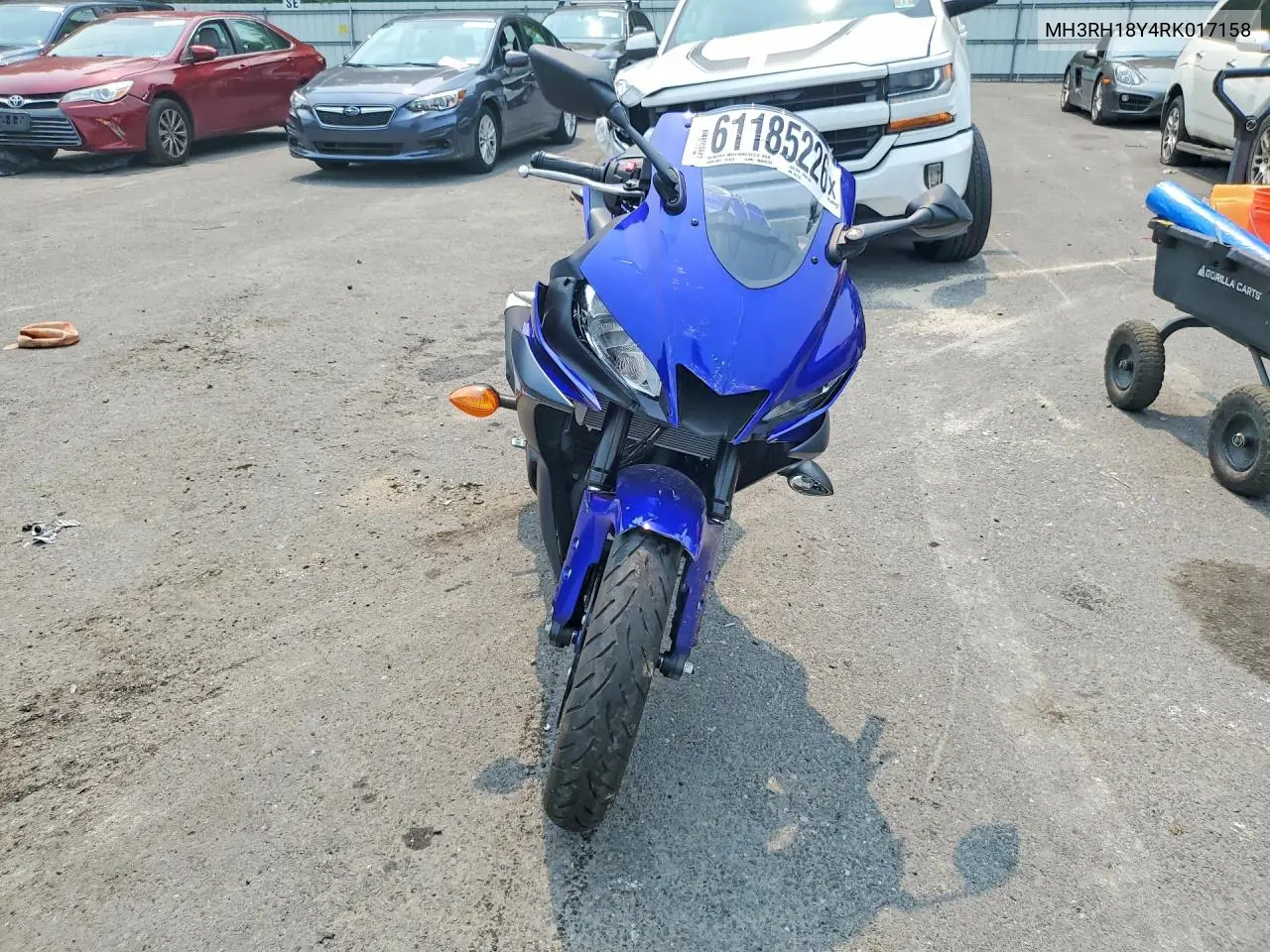 2024 Yamaha Yzfr3 A VIN: MH3RH18Y4RK017158 Lot: 61185226