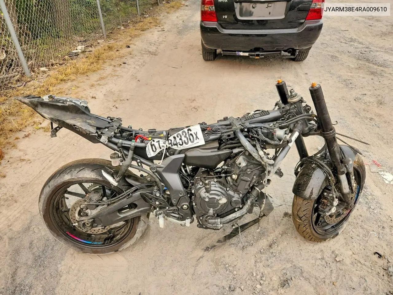 2024 Yamaha Yzfr7 VIN: JYARM38E4RA009610 Lot: 61394336