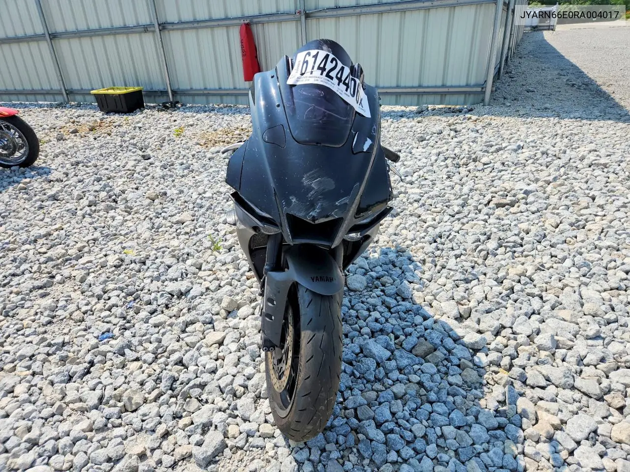 2024 Yamaha Yzfr1 VIN: JYARN66E0RA004017 Lot: 61424406