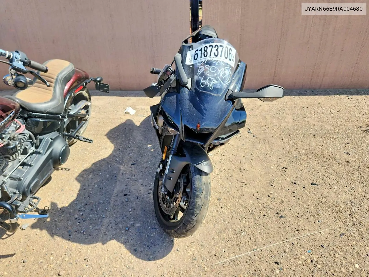 2024 Yamaha Yzfr1 VIN: JYARN66E9RA004680 Lot: 61873706