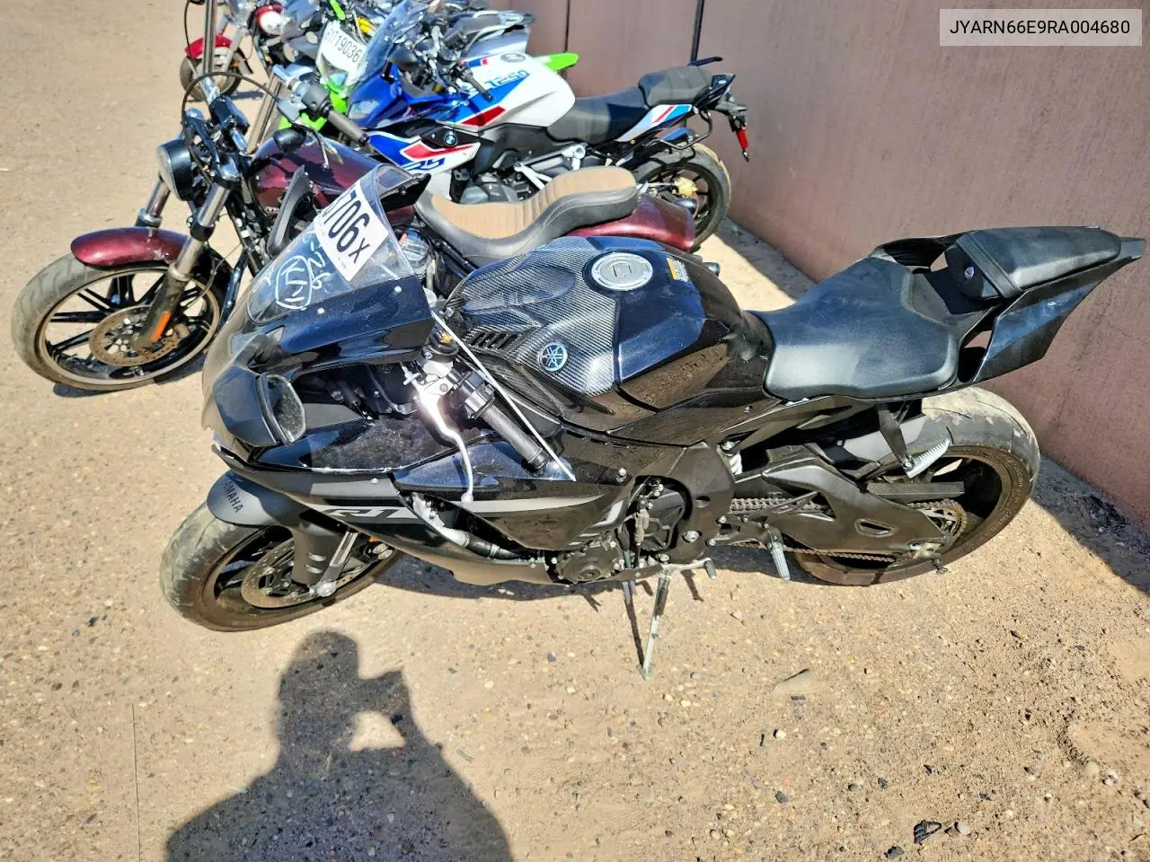 2024 Yamaha Yzfr1 VIN: JYARN66E9RA004680 Lot: 61873706