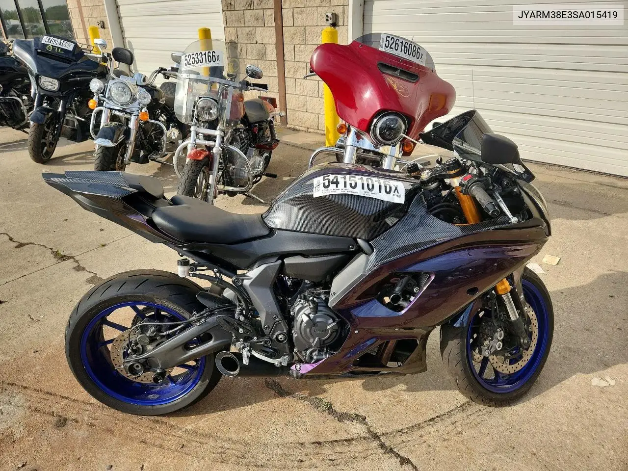 2025 Yamaha Yzfr7 VIN: JYARM38E3SA015419 Lot: 54151016