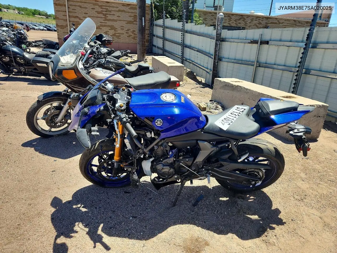 2025 Yamaha Yzfr7 VIN: JYARM38E7SA020025 Lot: 57131166