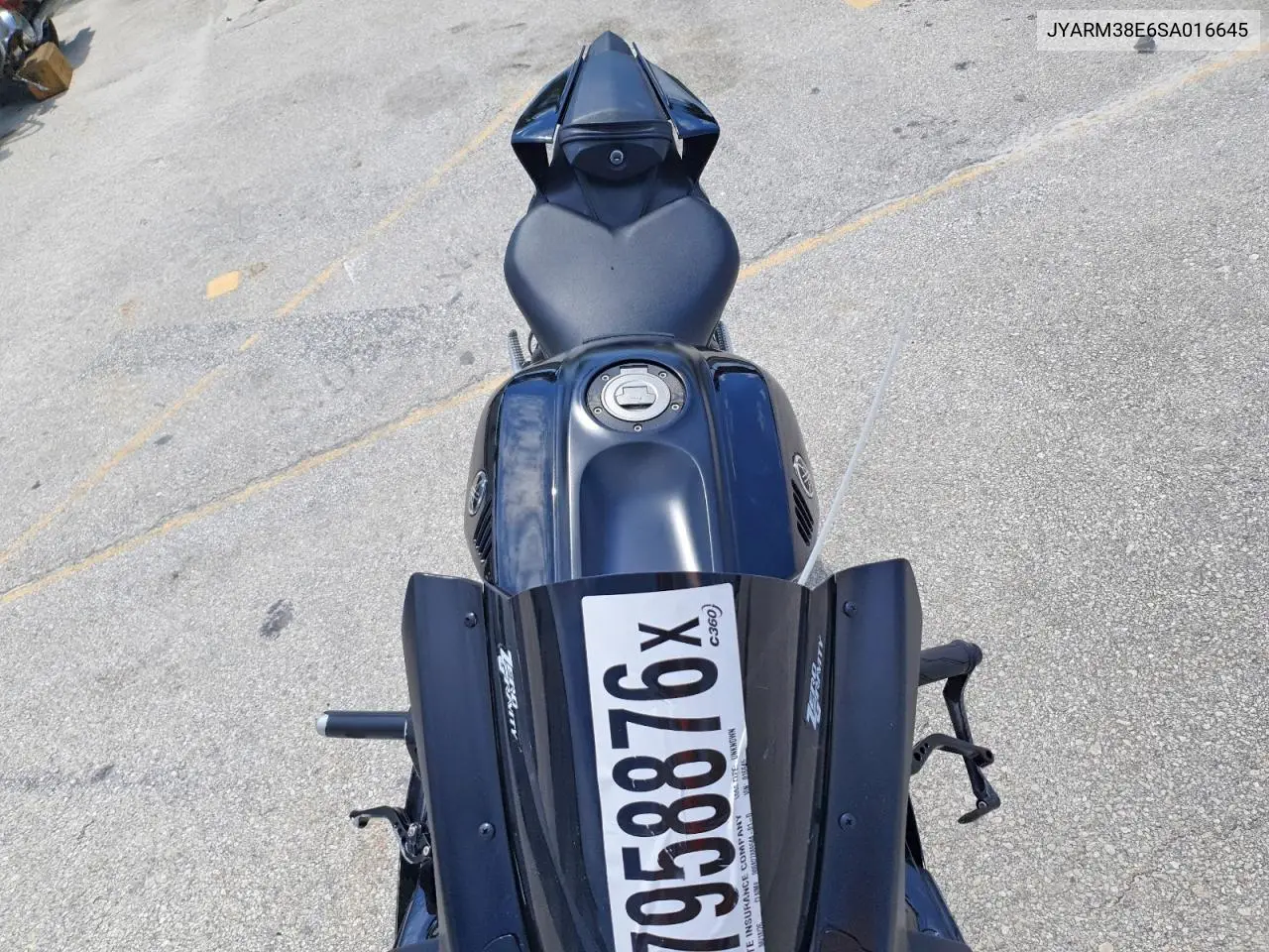 2025 Yamaha Yzfr7 VIN: JYARM38E6SA016645 Lot: 57958876