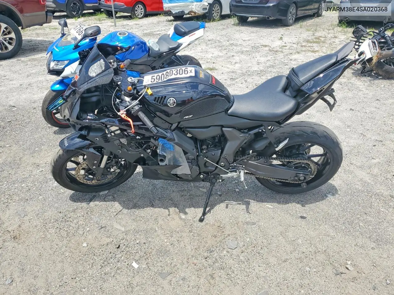 2025 Yamaha Yzfr7 VIN: JYARM38E4SA020368 Lot: 59080306