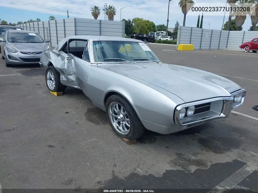 1967 Pontiac Firebird VIN: 223377U133208 Lot: 45497282