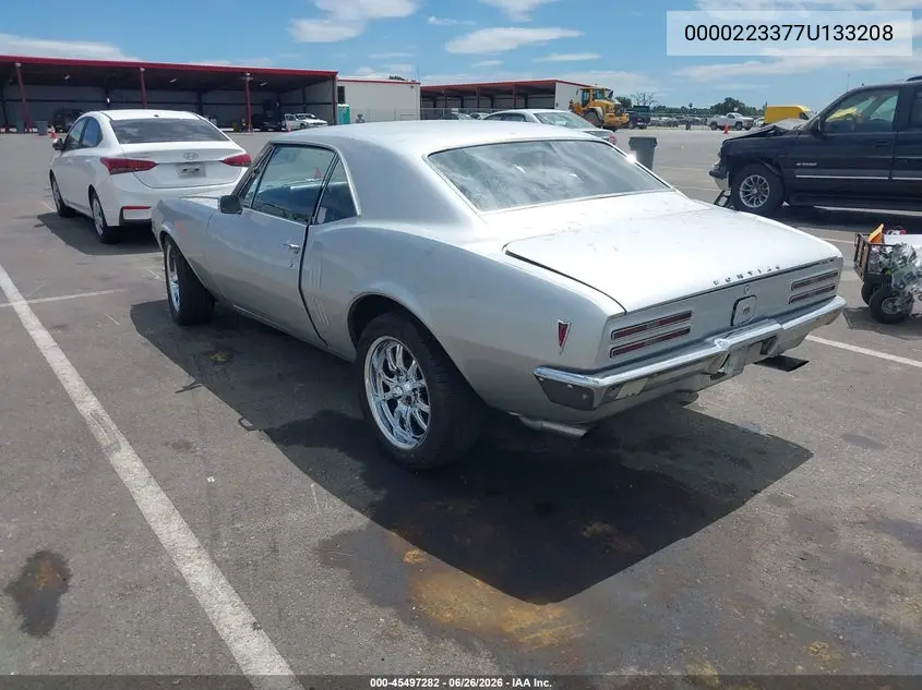 1967 Pontiac Firebird VIN: 223377U133208 Lot: 45497282