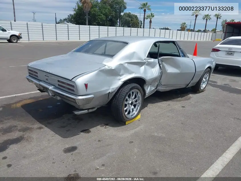 1967 Pontiac Firebird VIN: 223377U133208 Lot: 45497282