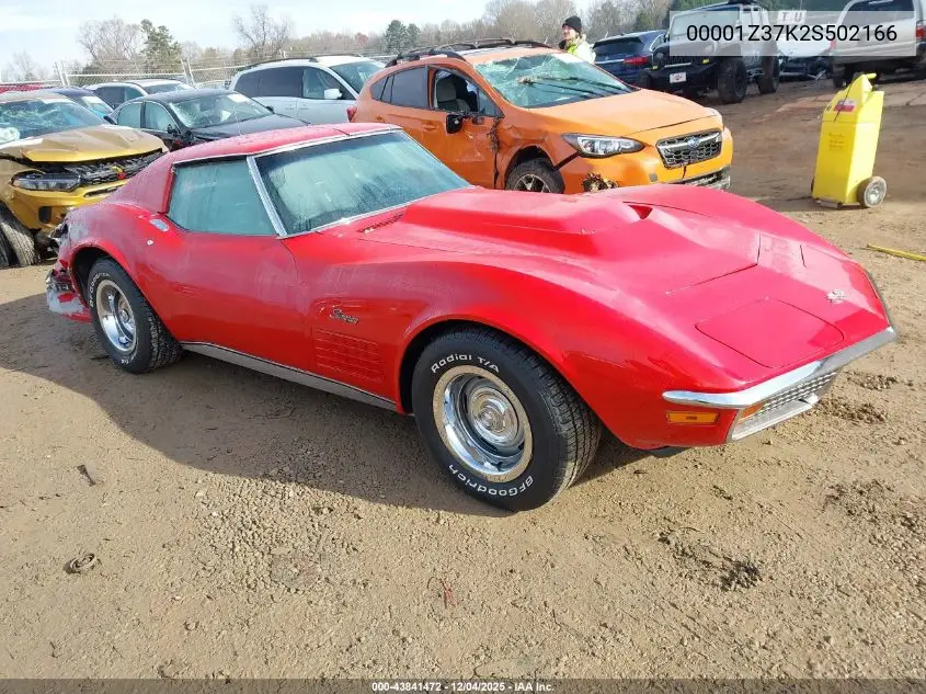 00001Z37K2S502166 1972 Chev Corvette Stingray