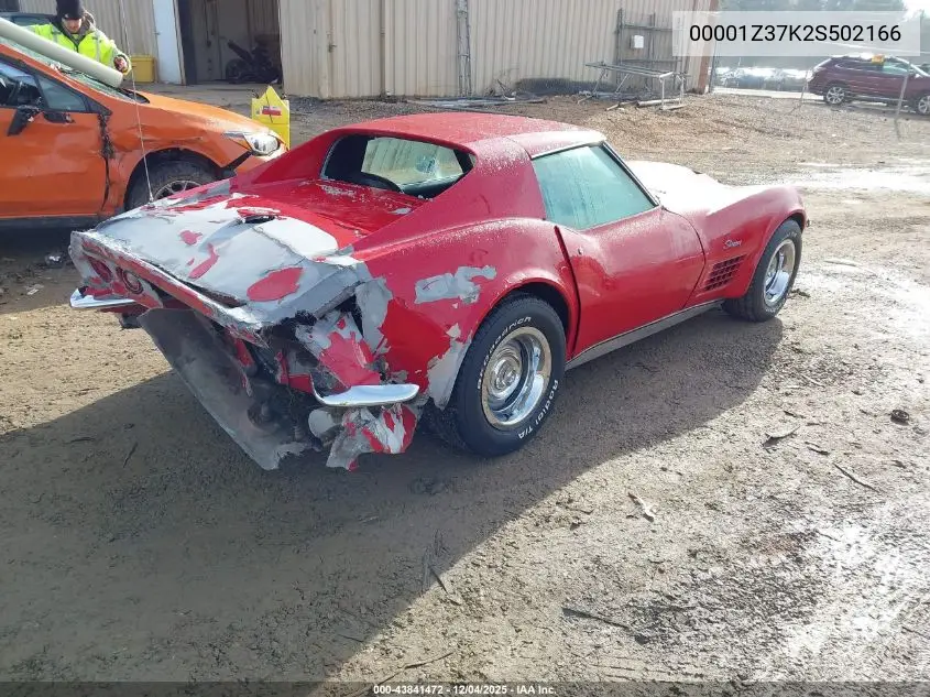 00001Z37K2S502166 1972 Chev Corvette Stingray