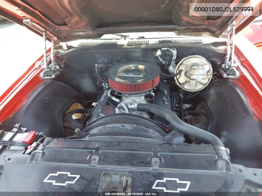 1972 Chevrolet El Camino VIN: 00001D80J2L529994 Lot: 45389394
