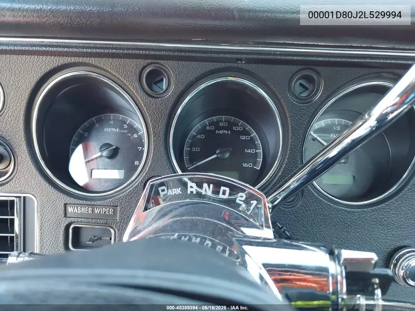 1972 Chevrolet El Camino VIN: 00001D80J2L529994 Lot: 45389394