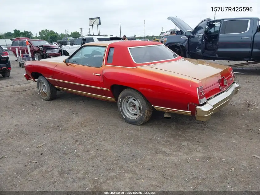 1977 Chevrolet Monte Carlo VIN: 1H57U7R425596 Lot: 45164109