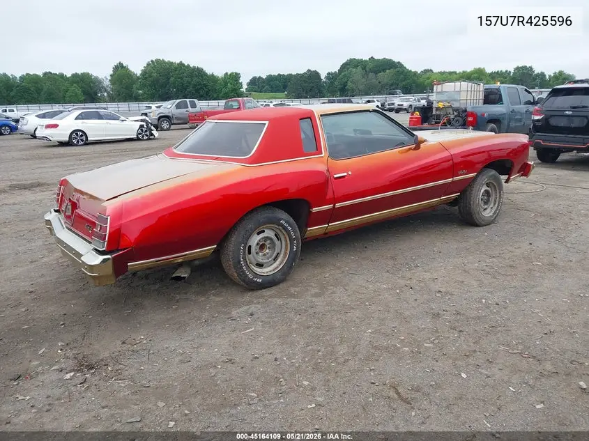 1977 Chevrolet Monte Carlo VIN: 1H57U7R425596 Lot: 45164109