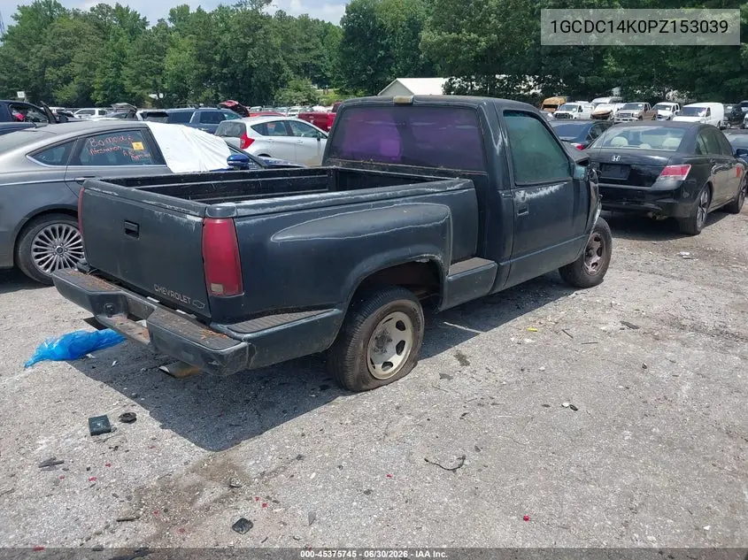 1993 Chevrolet Gmt-400 C1500 VIN: 1GCDC14K0PZ153039 Lot: 45375745