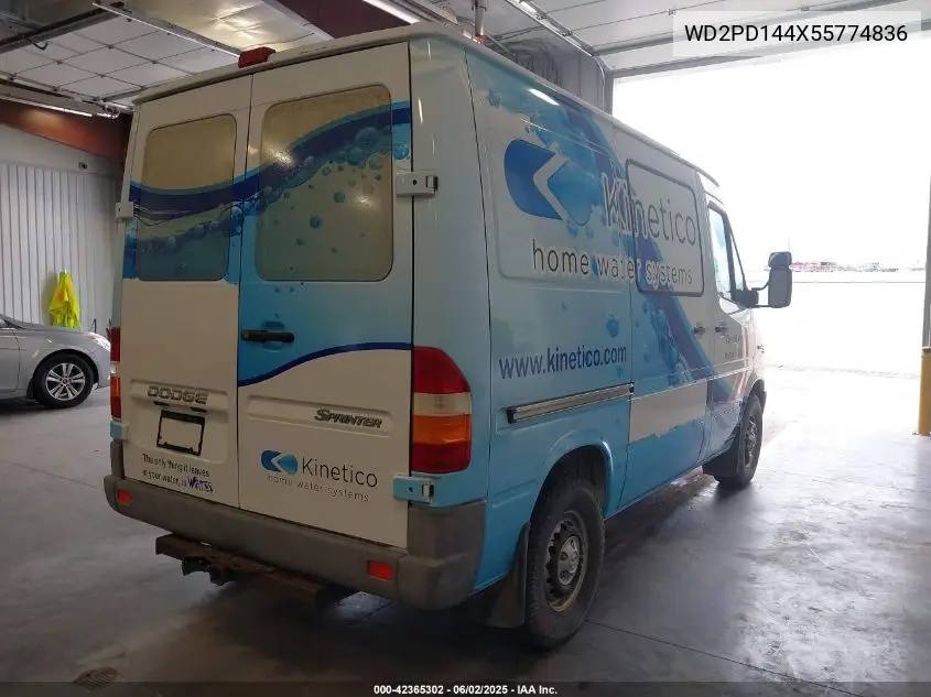 2005 Dodge Sprinter Van 2500 Hc VIN: WD2PD144X55774836 Lot: 42365302