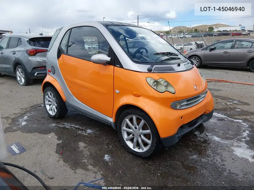 2005 Smart Fortwo VIN: WME4503321J243326 Lot: 45046940