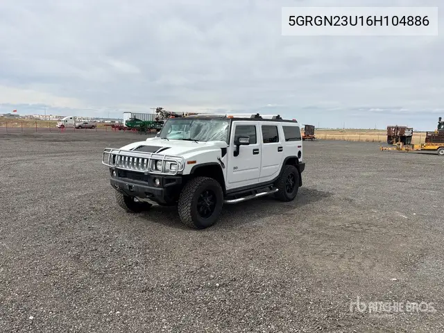 2006 2006 Hummer H2 Base 4Wd Suv VIN: 5GRGN23U16H104886 Lot: 15213455