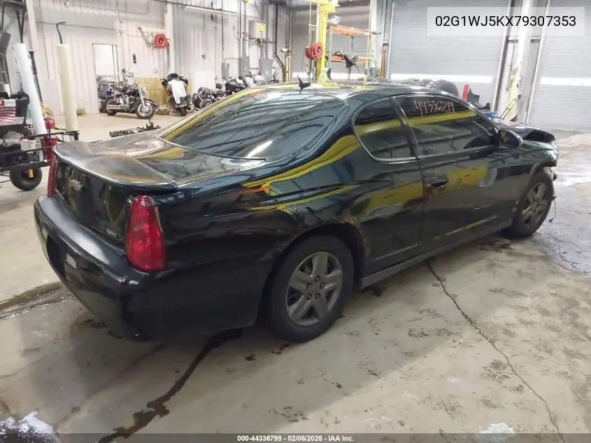2007 Chevrolet Monte Carlo Ls VIN: 2G1WJ15KX79307353 Lot: 44336799