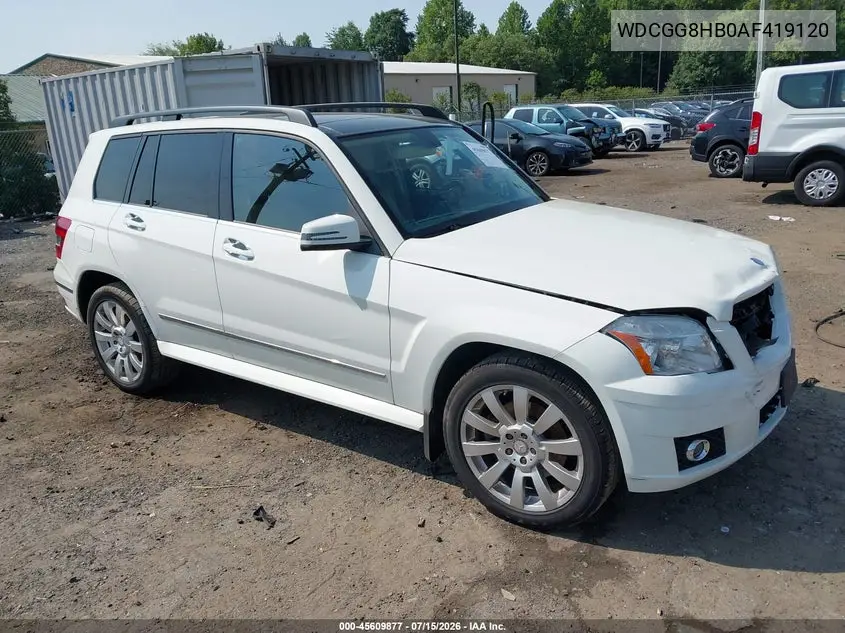 2010 Mercedes-Benz Glk 350 4Matic VIN: WDCGG8HB0AF419120 Lot: 45609877