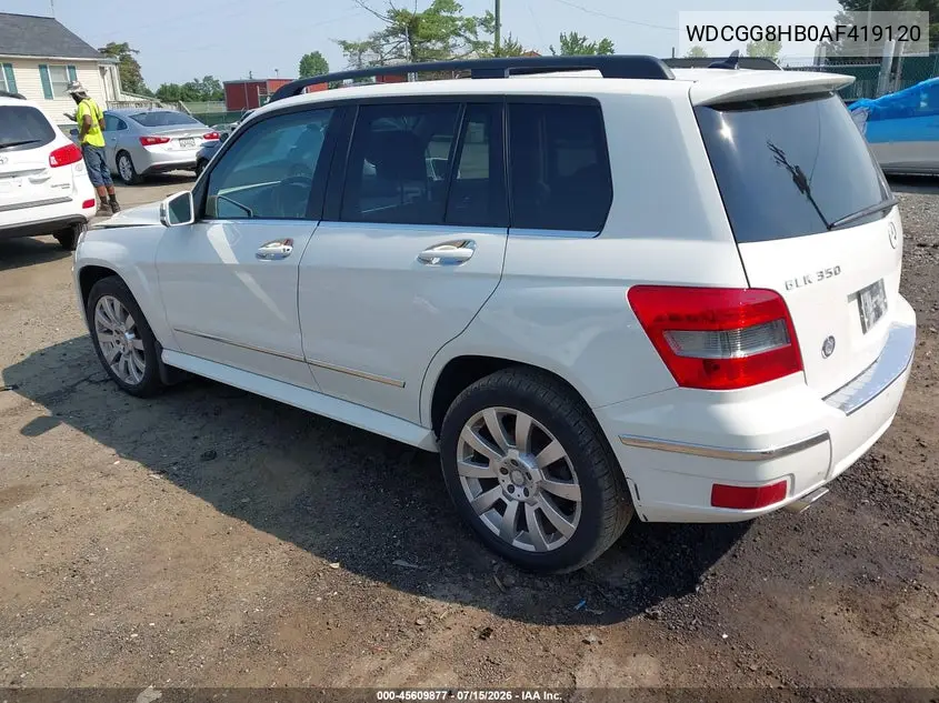 2010 Mercedes-Benz Glk 350 4Matic VIN: WDCGG8HB0AF419120 Lot: 45609877