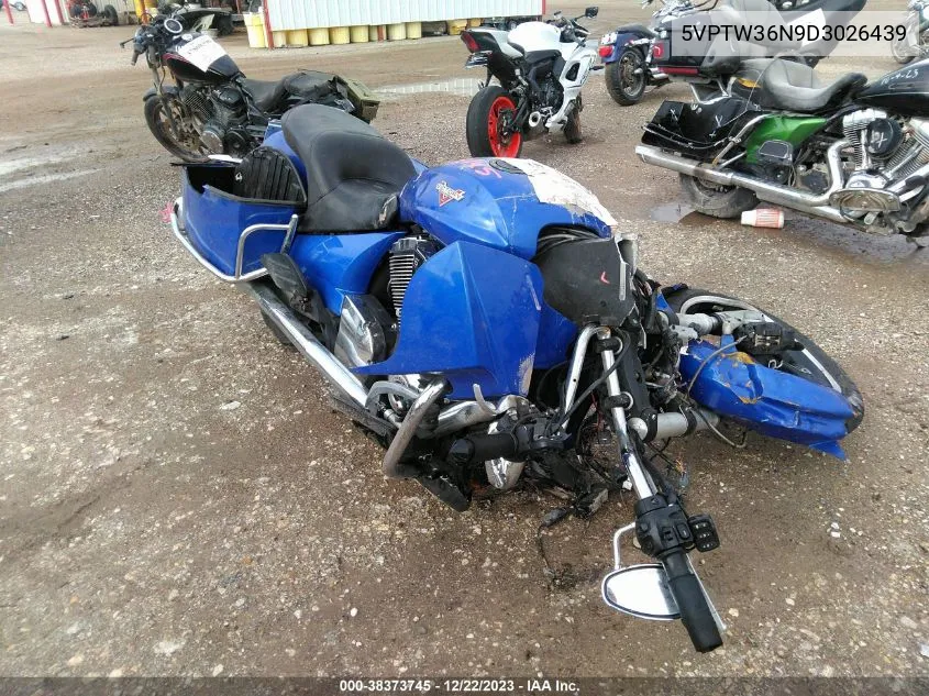 2013 Victory Motorcycles Cross Country Tour VIN: 5VPTW36N9D3026439 Lot: 38373745