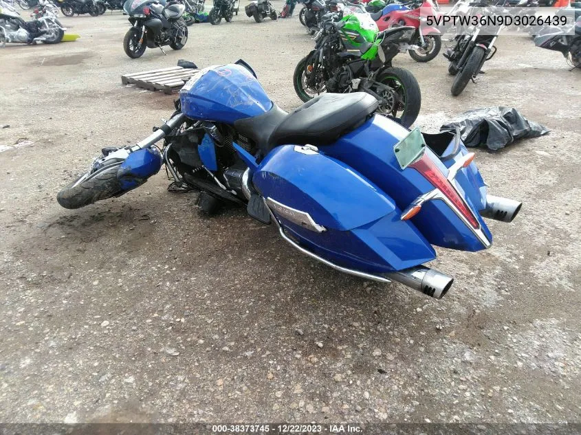 2013 Victory Motorcycles Cross Country Tour VIN: 5VPTW36N9D3026439 Lot: 38373745