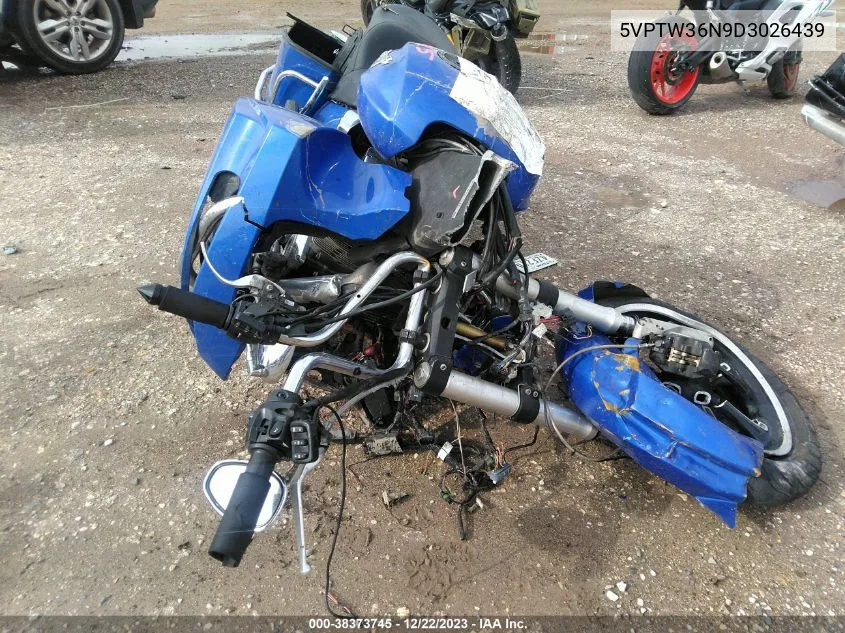 2013 Victory Motorcycles Cross Country Tour VIN: 5VPTW36N9D3026439 Lot: 38373745