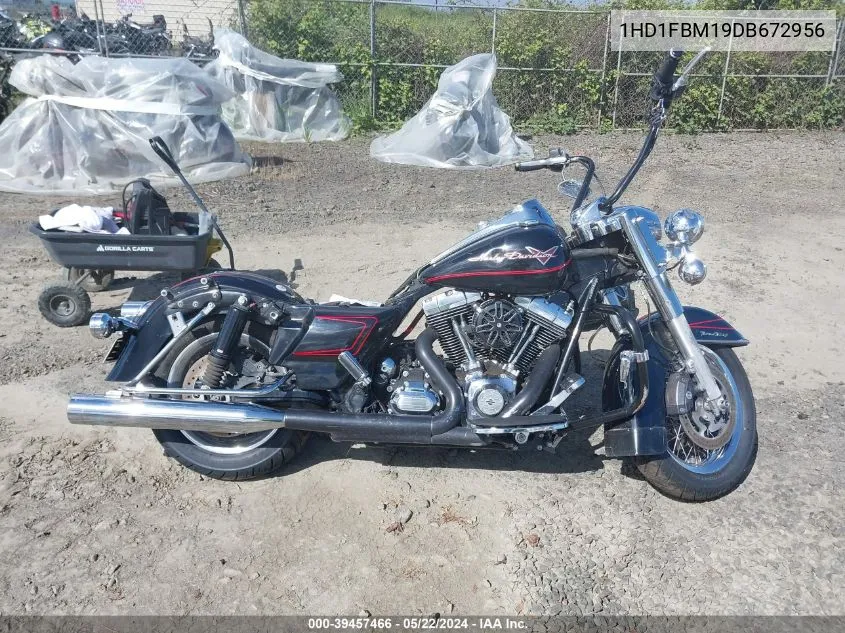 2013 Harley-Davidson Flhr Road King VIN: 1HD1FBM19DB672956 Lot: 39457466