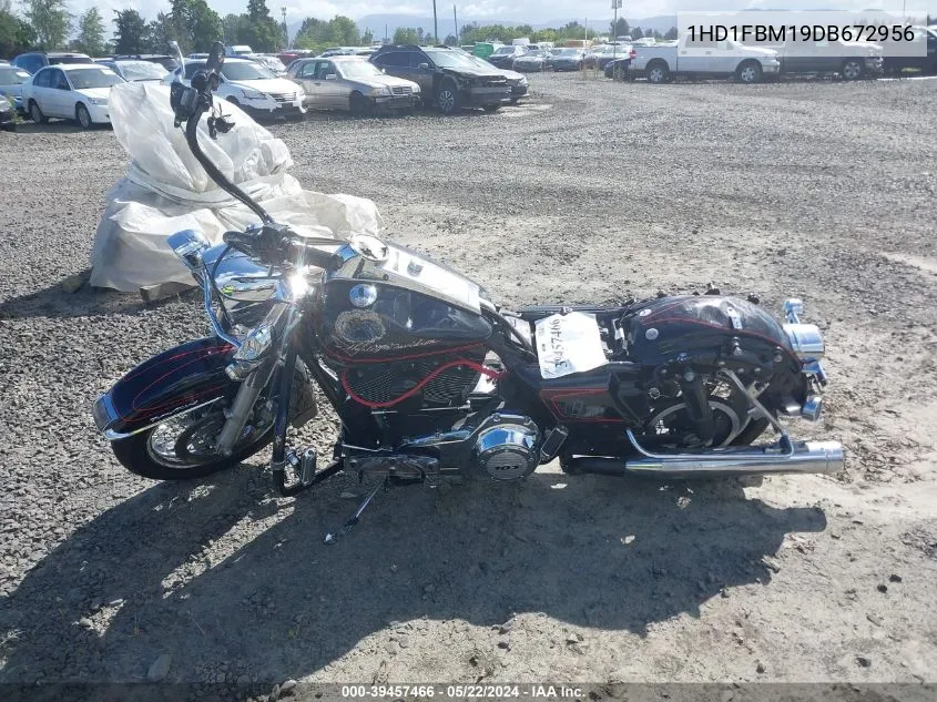 2013 Harley-Davidson Flhr Road King VIN: 1HD1FBM19DB672956 Lot: 39457466