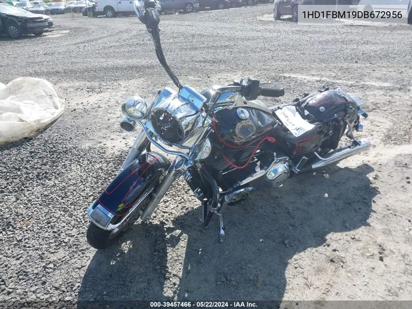 2013 Harley-Davidson Flhr Road King VIN: 1HD1FBM19DB672956 Lot: 39457466