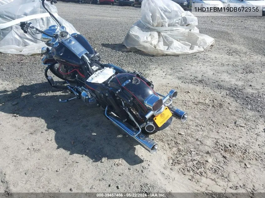 2013 Harley-Davidson Flhr Road King VIN: 1HD1FBM19DB672956 Lot: 39457466