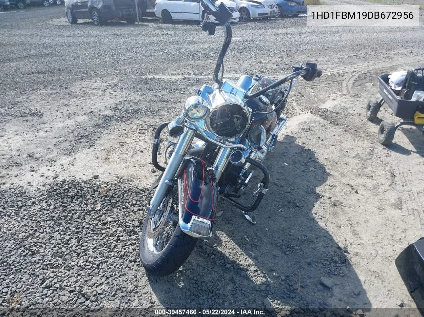 2013 Harley-Davidson Flhr Road King VIN: 1HD1FBM19DB672956 Lot: 39457466
