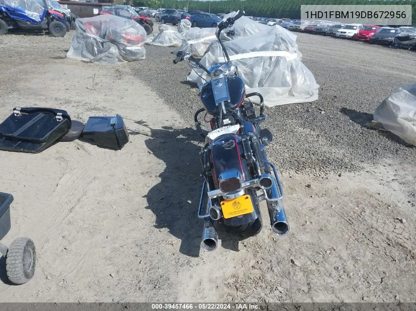2013 Harley-Davidson Flhr Road King VIN: 1HD1FBM19DB672956 Lot: 39457466