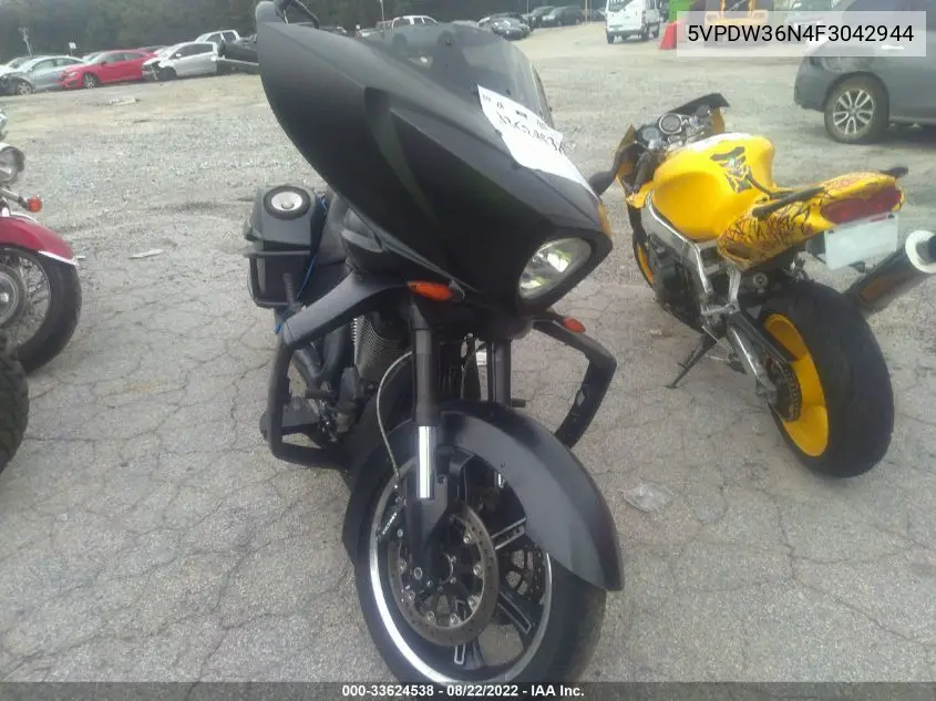 2015 Victory Motorcycles Cross Country VIN: 5VPDW36N4F3042944 Lot: 33624538