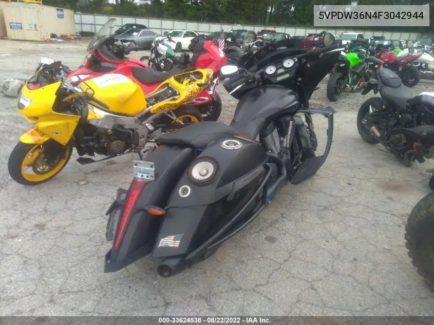 2015 Victory Motorcycles Cross Country VIN: 5VPDW36N4F3042944 Lot: 33624538