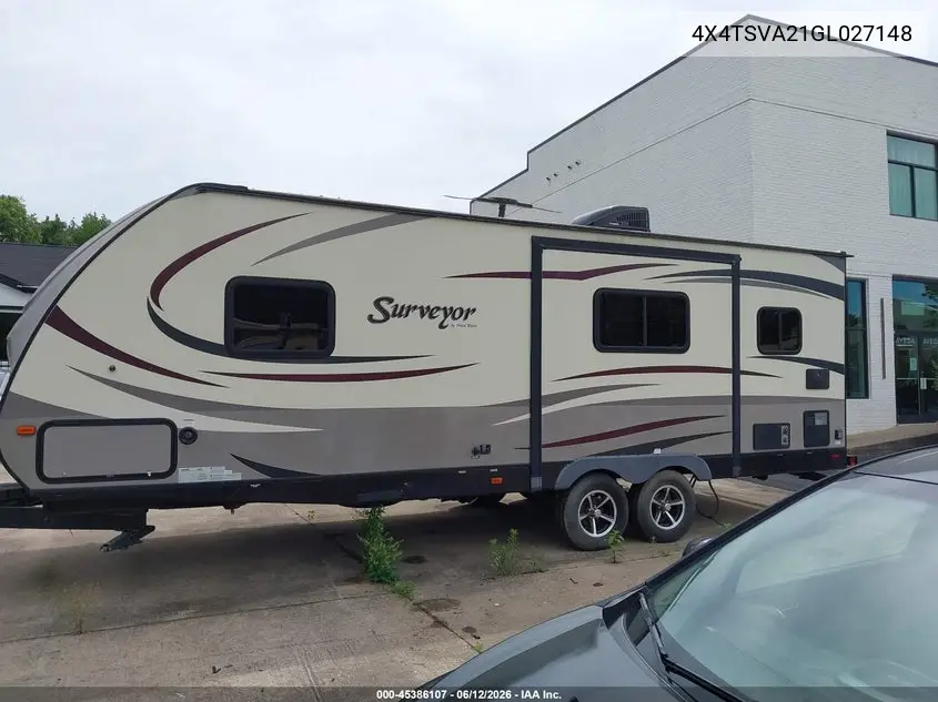 2016 Forest River Other VIN: 4X4TSVA21GL027148 Lot: 45386107