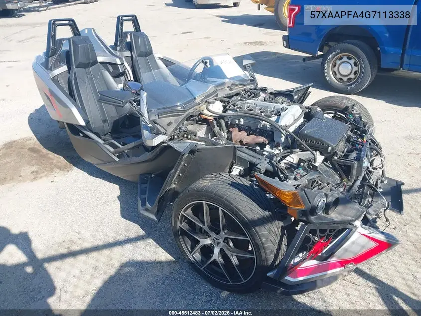 2016 Polaris Slingshot Sl VIN: 57XAAPFA4G7113338 Lot: 45512483