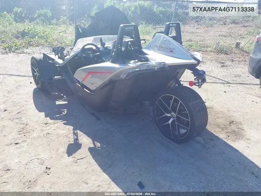 2016 Polaris Slingshot Sl VIN: 57XAAPFA4G7113338 Lot: 45512483