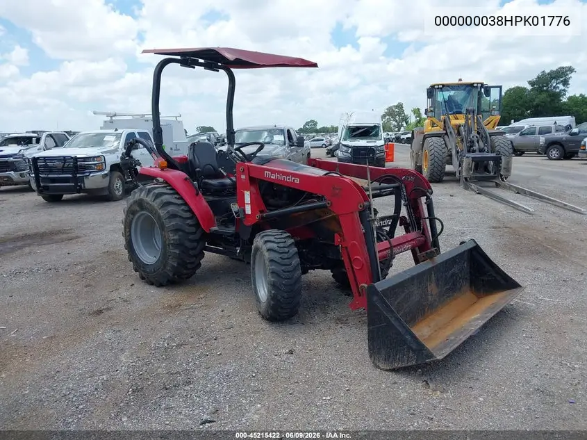 2017 Mahindra Other VIN: 000000038HPK01776 Lot: 45215422
