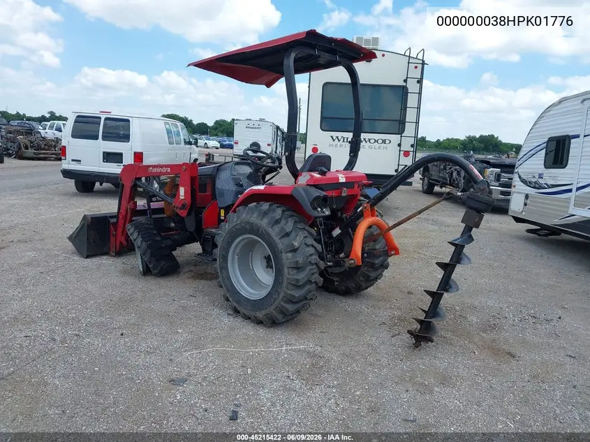 2017 Mahindra Other VIN: 000000038HPK01776 Lot: 45215422