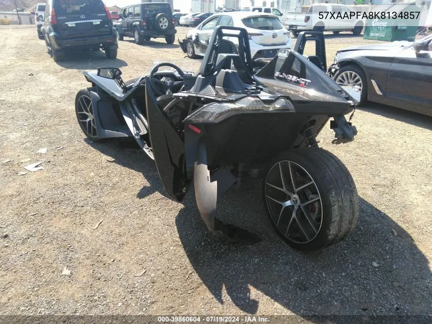 2019 Polaris Slingshot Sl VIN: 57XAAPFA8K8134857 Lot: 39860604