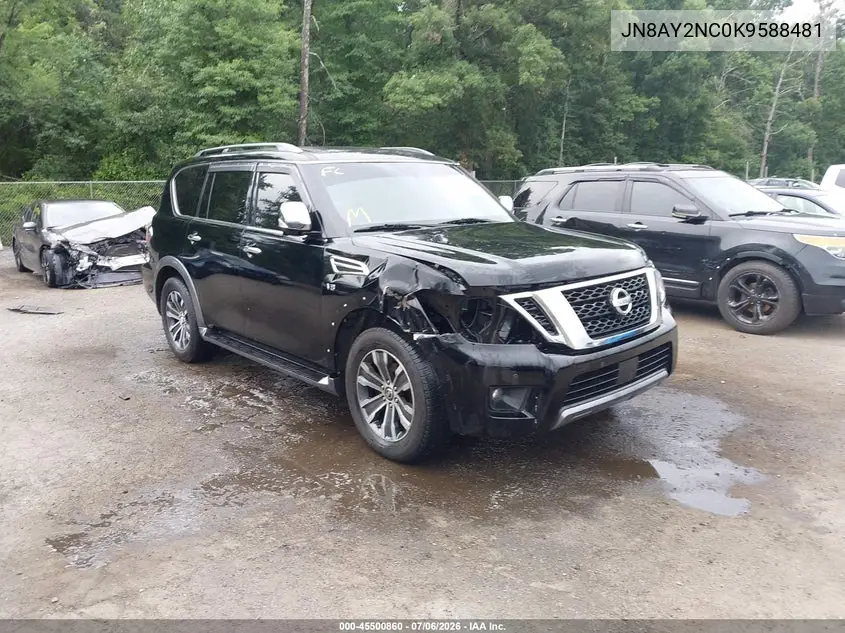 2019 Niss Armada Sl 4Wd Sl VIN: JN8AY2NC0K9588481 Lot: 45500860