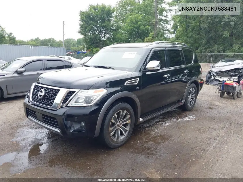 2019 Niss Armada Sl 4Wd Sl VIN: JN8AY2NC0K9588481 Lot: 45500860