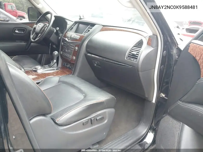 2019 Niss Armada Sl 4Wd Sl VIN: JN8AY2NC0K9588481 Lot: 45500860
