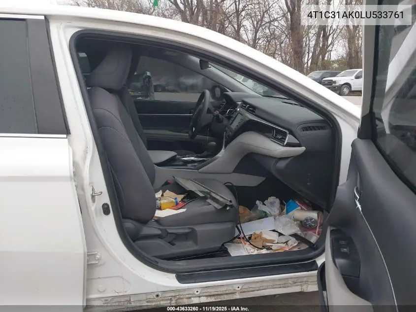 4T1C31AK0LU533761 2020 Toyota Camry Le Hybrid