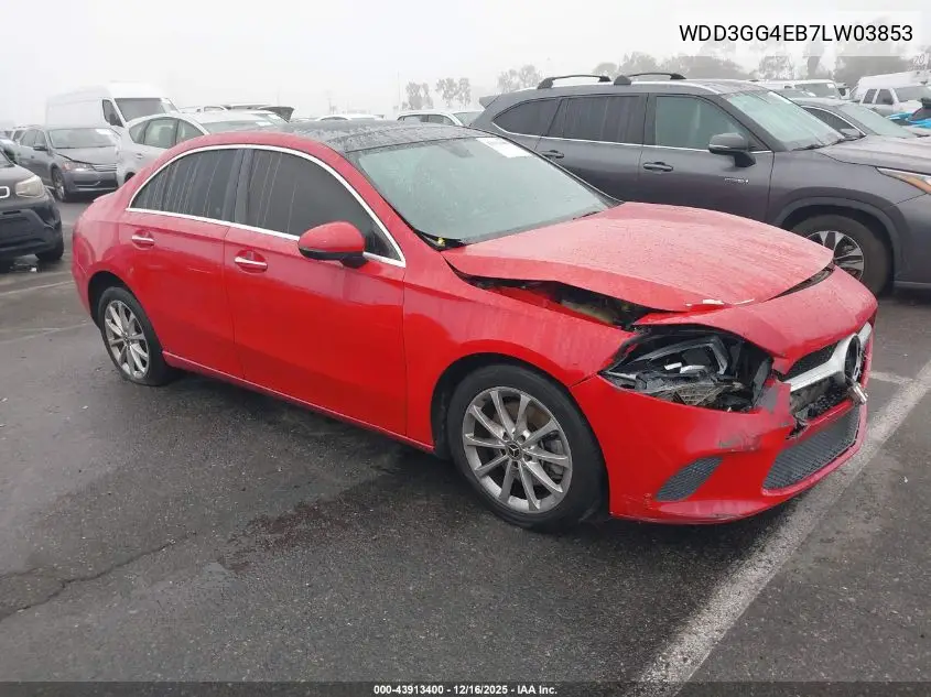 WDD3G4EB7LW038536 2020 Mercedes-Benz A 220