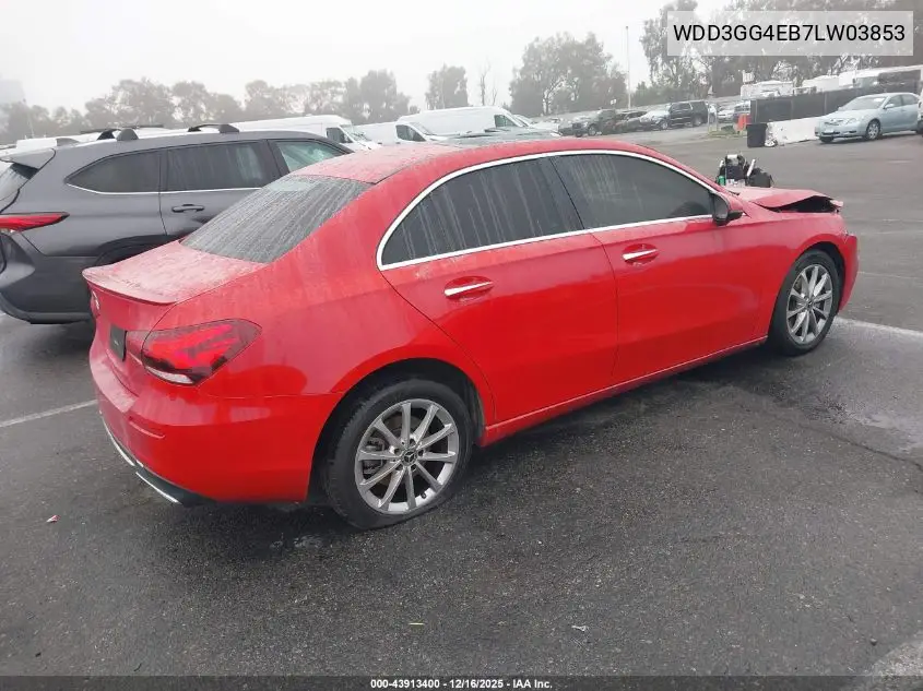 WDD3G4EB7LW038536 2020 Mercedes-Benz A 220