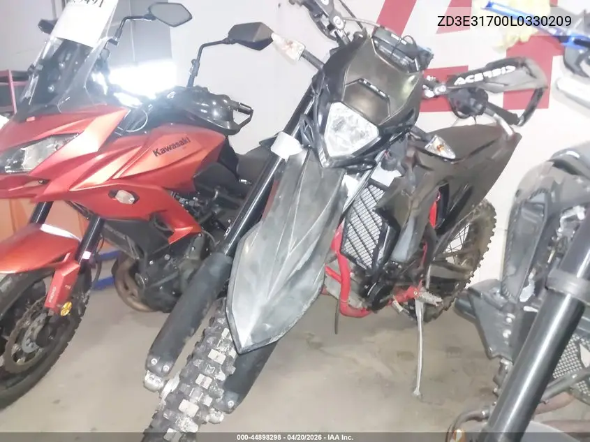 2020 Beta 450 Rr-S VIN: ZD3E31700L0330209 Lot: 44898298