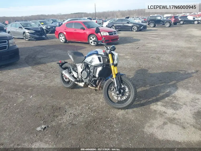 2022 Moto Cf700-2Us 700Cl-X VIN: LCEPEWL17N6000945 Lot: 44548006